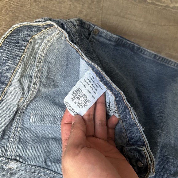 NEW Men's Wrangler Blues Relaxed Fit Blue Jeans 38 X 36 Workwear Baggy Skater - Picture 5 of 5